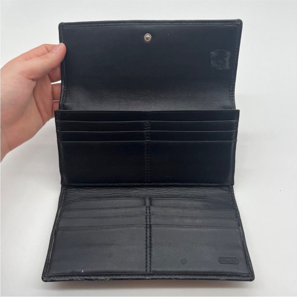 Coach Black and Gray Wallet - Picture 4 of 8
